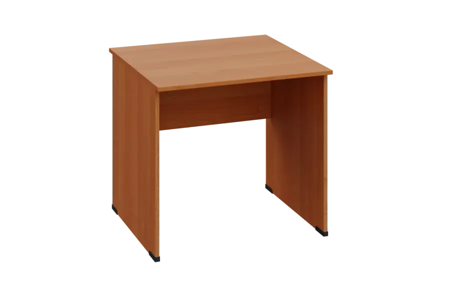 EPL 28 - 8 stůl kancelářský, dřevěná podnož, deska 25 mm, široký 800 mm, olše jantar